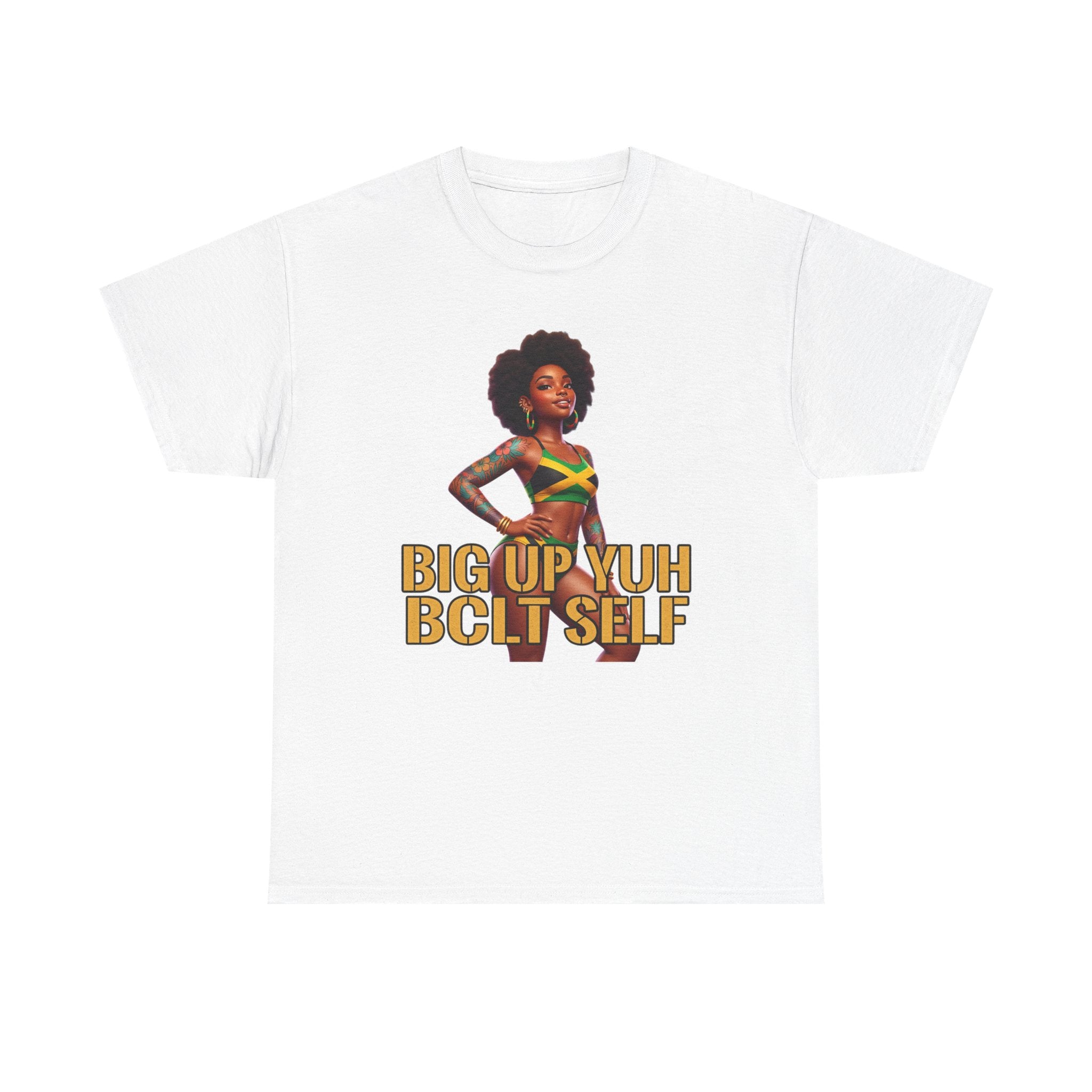 T-Shirt — "Big Up Yuh BCLT Self" Afro Pride Graphic Tee